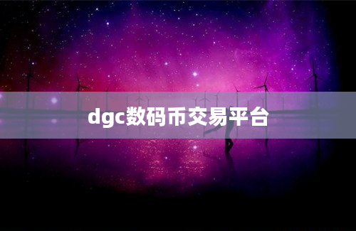 dgc数码币交易平台