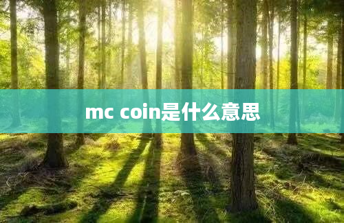 mc coin是什么意思